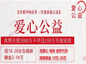 河西捐卵助孕生子 爱心志愿者招募